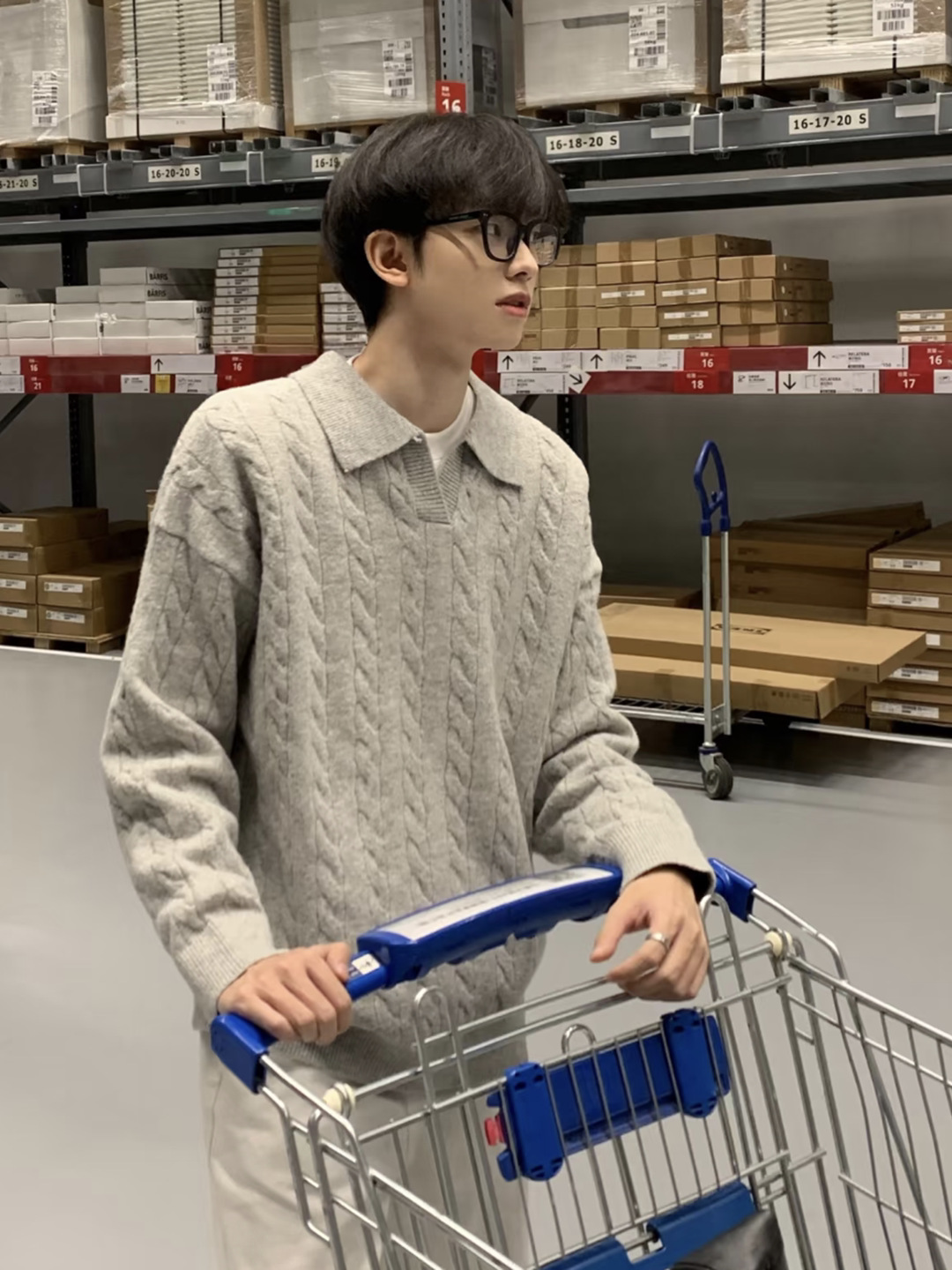 翻脸毛衣外套男装