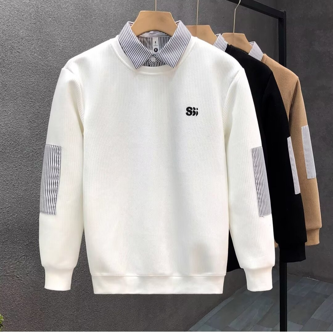 男士卫衣假两件套